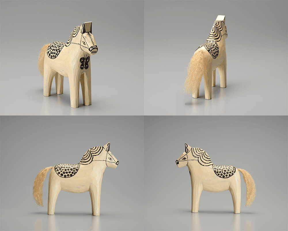 fred E　皆川 明　絵付けダーラナホース