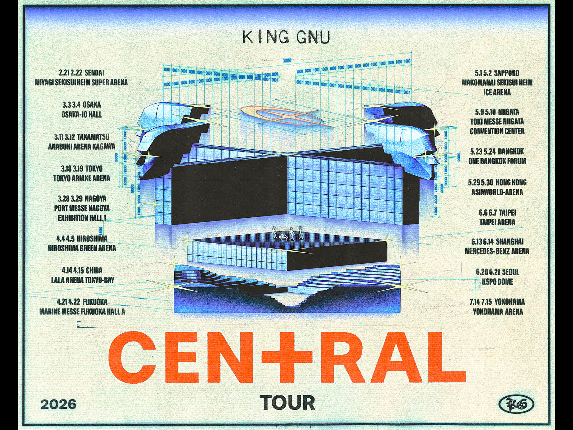 King Gnu CEN+RAL Tour 2026 | ローチケ（ローソンチケット）
