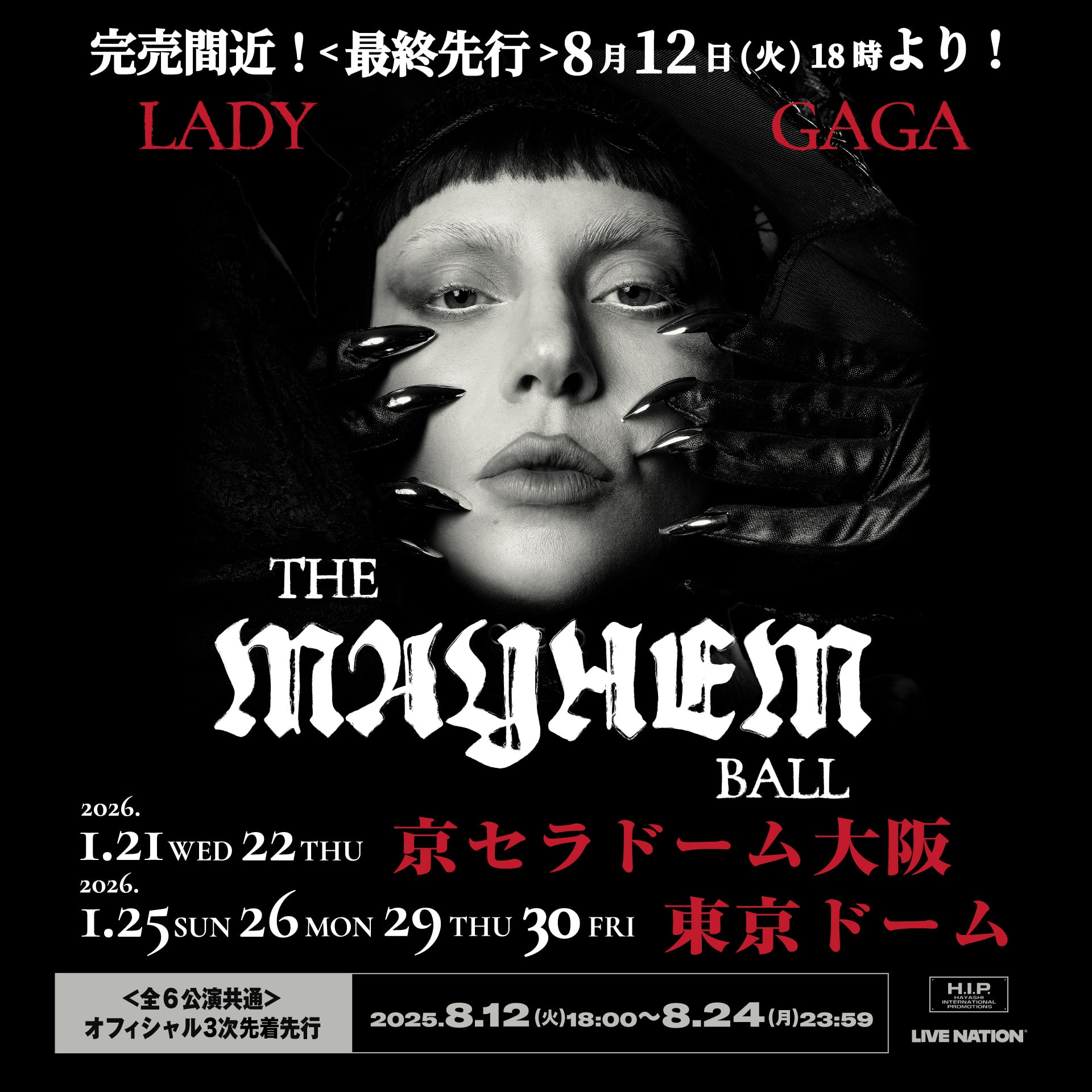 LADY GAGA レディーガガ　コンサートパーカー　Mサイズ Lady Gaga レディーガガ 2022 ツアーグッズ パーカー サイズM
