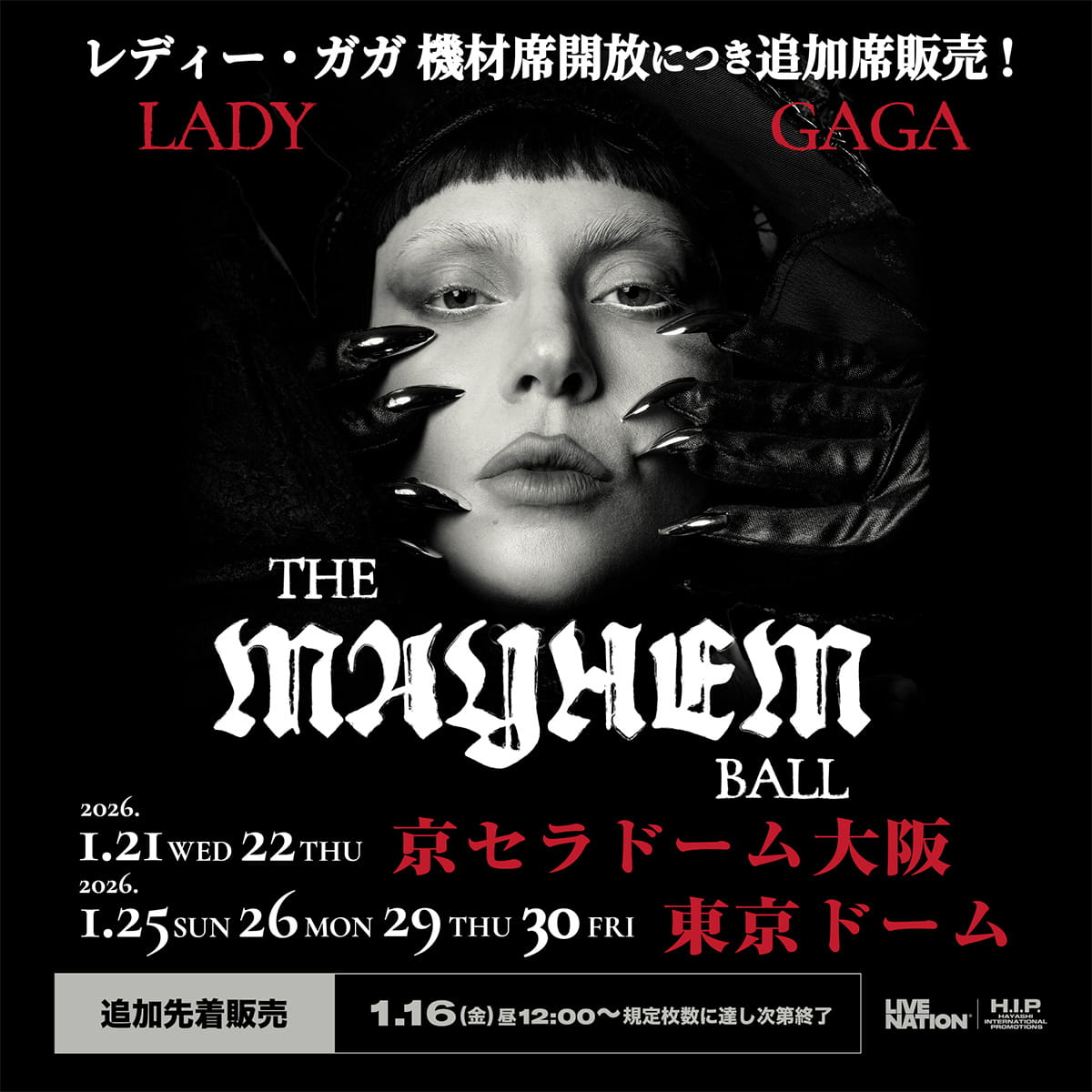 LadyGaga VIP Silver MAYHEM Ball VIP限定グッズ Lady Gaga（レディー