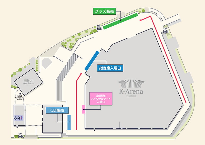 LAWSON 50th Anniversary presents ＝LOVE・≠ME・≒JOY Special LIVE 会場図