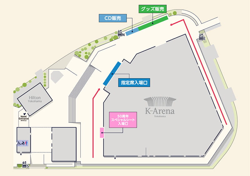 LAWSON 50th Anniversary presents GLAY Special LIVE 会場図
