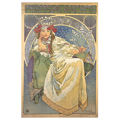 アルフォンス・ミュシャ 《ヒヤシンス姫》 1911年 ミュシャ財団蔵 ©MuchaTrust 2019