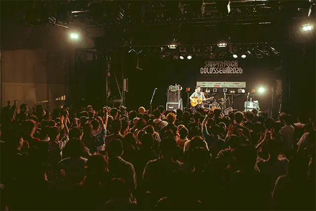 板橋末っ子の会が出演するSANUKI ROCK COLOSSEUM 2026のライブシーン