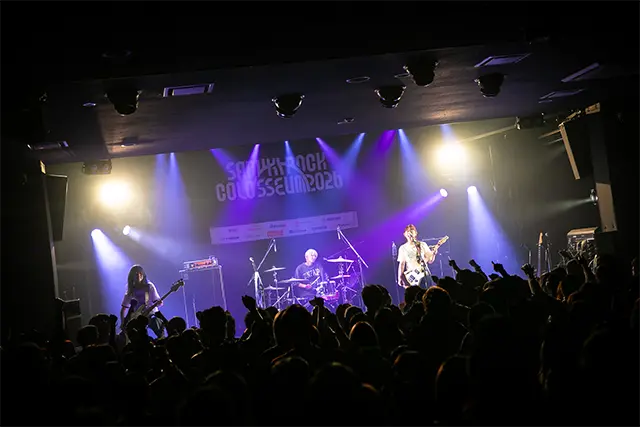 UNFAIR RULEが出演するSANUKI ROCK COLOSSEUM 2026のライブ風景