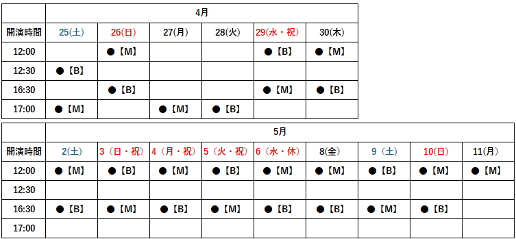 丸美屋食品ミュージカル「アニー」東京公演 日程 