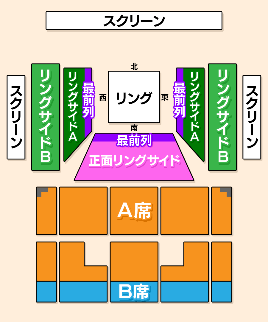 後楽園ホール座席図