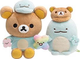 リラックマ＆とかげコラボぬいぐるみ まえ