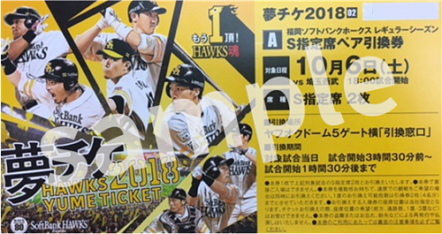 S指定席ペア引換券